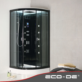 Imagen principal de Shower Cabin ECO-DE® Mod: ECO-9815 Black 100x100x225cm