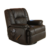 Massage Chair ECO-8615 Chocolate color (100% leather) ECO-DE 